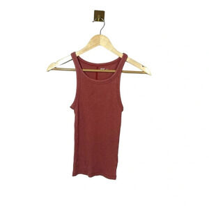 Aerie Free Spirit Ribbed Tank Top in Rust Size XS